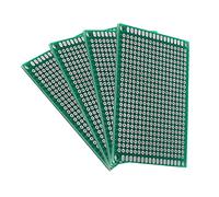 UMTMedia® 4 Pieces 5x7 Double Sided Prototyping Circuit Board FR4 Printed Prototype PCB For Arduino PI.