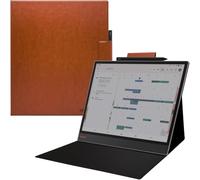 UMUBUHOMS Magnetic Stand Case for 13.3'' Boox Tab X C (2025) / Boox Note Max (2024) Lightweight Book Folio Cover with Anti-Lost Magnetic Pen Buckle & Auto Wake/Sleep (Brown)