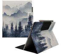 UMUBUHOMS Magnetic Stand Case for Onyx Boox Go 10.3 Gen II Lumi/Go 10.3 Gen II, Ultra-Thin Lightweight Book Folio Cover with Auto Wake/Sleep,Pen Buckle,Magnetic Closure (Forest Mountains)
