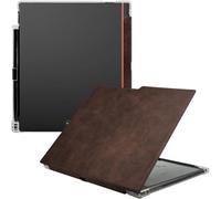 UMUBUHOMS Transparent TPU Back Case Designed for Boox Note Air 5 C (2025 Released) Slim Shockproof Cover with Enhanced Auto Wake/Sleep, Built-in Pen Holder, Magnetic Closure (Dark Brown)