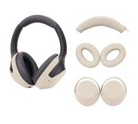 umvowuxa 3 Set Case Cover Compatible with Sony WH-1000XM4 Headphones,Embody Ear Pad Cover/Headband Cover/Ear Cover Soft Silicone Headphones Accessories（Off White）