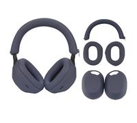 umvowuxa 3 Set Case Cover Compatible with Sony WH-1000XM5 Headphones,Embody Ear Pad Cover/Headband Cover/Ear Cover Soft Silicone Headphones Accessories（Blue）