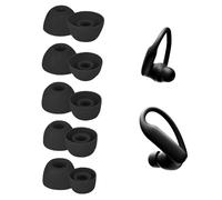 umvowuxa 5 Pairs Replacement Eartips for Beats Powerbeats Pro 2/Powerbeats Pro/Fit Pro/Studio Buds/Studio Buds+ Headphones,Silicone Earbuds Tips for Powerbeats Wireless Bluetooth (XL/L/M/S/XS/Black)