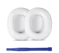 umvowuxa M50X Replacement Ear Pads Compatible with ATH M50X/M50/M50xBT/M50RD/M40X/M30x/M20x/MSR7 Headphones,Soft Protien Leather(White)