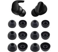 umvowuxa Replacement Ear Tips Earbuds for Beats studio buds and fit pro Headphones, Made of Soft and Comfortable Silicone Material, Waterproof and Sweatproof (Black)