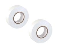 umyeoqoyo 2 Rolls White Electrical Tape 18mm x 20m Strong Self-Adhesive PVC Insulation Tape for Insulating Wire Protection Cable Wrapping and Repairs Flame Retardant and Waterproof