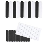 umyeoqoyo 20 Pcs Hat Size Reducer, Hat Size Tape, Hat Size Reducer Insert, Foam Reducing Tape Self Adhesive, Sweat Breathable for Hats Caps Sweatband (Black and White)