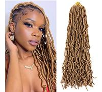 Umylar Faux Locs Crochet Hair 24 Inch,7 Packs Extensible Soft Locs Goddess Crochet Hair, Pre-Looped Soft Locs Synthetic Crochet Hair For Women(24 Inch,27#)