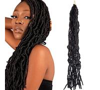 Umylar Nu Faux Locs 24 Inch Crochet Hair Extensions 1 Pack Soft Synthetic Fiber Pre Looped Hair Extensions Dio 4# 24 Inch (1 Pack)