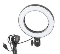 UN - 160 LED Ring Light, Adjustable Fill Lamp for Beauty Photography, 3 - Color Ring Light with Tripod, 2800K - 6500K Color Temperature, 16cm Arc Light for Live Streaming V