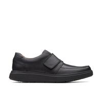 Clarks Un Abode Strap Black leather Mens comfort shoes 3698-68H in a Plain Leather in Size 8.5