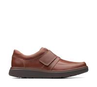 Clarks Un Abode Strap Tan Leather Mens Riptape Shoes 3698-78H in a Plain Leather in Size 7.5