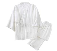 un-brand Men's Japanese Kimono Loose Casual Home Pajamas Nightwear Size M O62