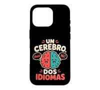 Un Cerebro Dos Idiomas Bilingual Spanish English Kids Case for iPhone 16 Pro