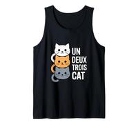 Un Deux Trois Cat Funny Cat Pun Tank Top