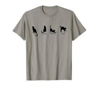 Un Deux Trois Cat Quatre Funny Kitty Parents Mom Dad T-Shirt