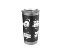 Un Deux Trois Cat Stainless Steel Insulated Tumbler