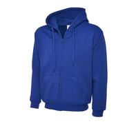 Mens Heavy Weight Classic Full Zip Hooded Sweatshirt Uneek Unisex Pullover Adult
