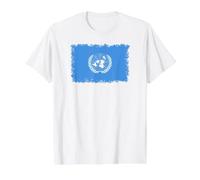 UN Flag of the United Nations Value Graphic T-Shirt, Men, White, M