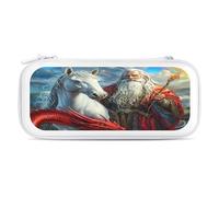 Un-icorn Storm Chaser Wizard Red Dragon Carry Case for Switch Carrying Cover Storage Bag Protective Accessories Travel White-Style