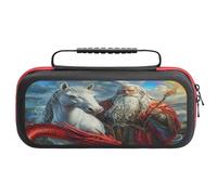 Un-icorn Storm Chaser Wizard Red Dragon Carry Case for Switch Hard Shell Protective Cover Pouch Travel Carrying with Handle