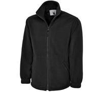 Uneek UC604 Classic Full Zip Micro Fleece Jacket 300GSM Black S Colour S