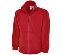Uneek UC604 Classic Full Zip Micro Fleece Jacket 300GSM Red 2XL Colour 2XL