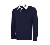 Uneek UC402 Classic Rugby Shirt 280GSM Navy 2XL Colour: Navy, Size: 2X 2XL