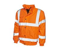 Un lothing Unisex Adults Hi Vis Bomber Jacket UC804