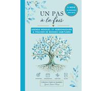 Un pas à la fois : Agenda non daté 6 mois | Agenda mensuel et hebdomadaire et tracker de bonnes habitudes pour organiser son quotidien, atteindre ses ... progresser chaque jour (Clarté du Quotidien)