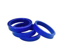 UN Polyurethane Oil Seal, 25 x 38 x 10 mm U Type Lip Ring Gasket Seal, Blue 5 Pcs