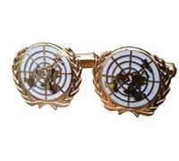 Un United Nations Military Cufflinks White