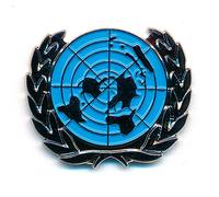 UN UNO United Nations World Symbol Badge Metal Button Pin Badge 0788