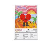 Un Verano Sin Ti Bad Bunny Album Poster & Canvas Art - Living Room & Teen Bedroom Decor - 12x18 inch (30x45 cm) Unframed
