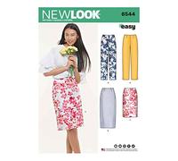 UN6544ANew Look Pattern 6544 Miss Skirt in Two LengthsA (10-12-14-16-18-20-22)