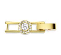 Una Angelic extender, Round cut, White, 18K gold finish