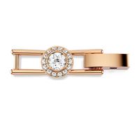 Una Angelic extender, Round cut, White, Rose gold-tone plated