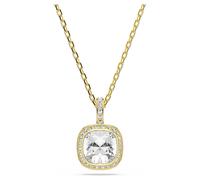 Swarovski Jewellery Swarovski Una Angelic Cushion Cut Crystal Gold Tone Necklace 1.8 x 1.2cm, 38-45cm