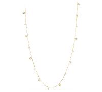 Una Angelic strandage, Crystal pearl, Round cut, White, 18K gold finish