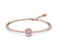 Una bangle, Round cut, Purple, Rose gold-tone plated