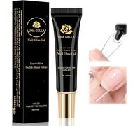 UNA GELLA Super Strong Solid Nail Glue Gel 15ml Lamp Curing Needed Soak Off | Solid Nail Glue U V/LED Lamp Required Extra Strong Glue For False Acrylic Soft Gel Nail Tips Press On Nails Art