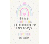 Una gran profesora es difícil de encontrar, difícil de dejar e imposible de olvida: Regalo de despedida guardería para la maestra , Cuaderno de notas (A5)