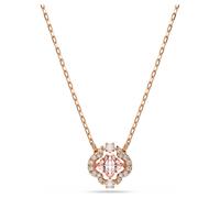 Una necklace, Clover, Pink, 18K rose gold finish