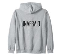 Unafraid Single Word Adjective Simple Halloween Costume Zip Hoodie