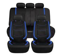UNAJIEOTW Car Seat Covers Full Set, for Ford Kuga 2019-2026 Waterproof Breathable Synthetic Leather Cushions Split Rear Bench Protector Accessories,A
