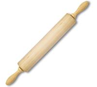 Unalix Classic Rolling Pin 16.5 Inches | Dough Roller for Baking Pizza, Pies, Pastry and Cookies, Ergonomic Handles, Kitchen Essential