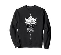 Unalome Lotus Tree Boho Tattooo Bohemian Awareness Zen Yoga Sweatshirt