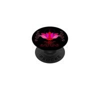 Unalome Lotus Tree Flower Mandala Tattoo Boha Meditation PopSockets Adhesive PopGrip