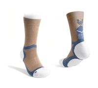 UNAMIC Bamboo Padded Performance Compression Socks, Flight Socks, Running, Women & Men - Khaki, UK Size 9-11, Large