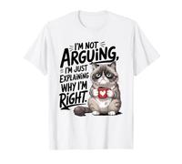 Unamused Cat Explaining Why I'm Right Feline T-Shirt